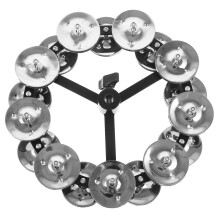 Cymbal Hihat Set With Double Row Of Steel Bells Quality Drum Accessories For Beginners And Professionals Designed For Impressive Performances
