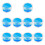 Beads Craft Wax Refill Set in 10 Portable Container-Blue 1