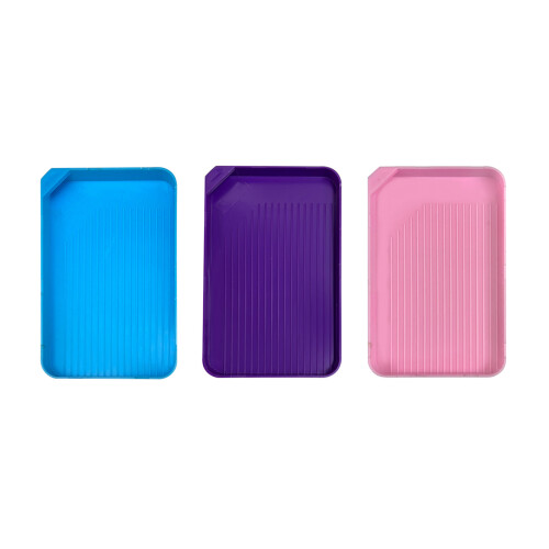3Pcs Craft Beads Organiser Stackable Plastic Storage-Type A