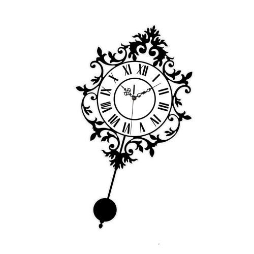Decorative Wall Clock,Battery Operated Wall Clock Silents None