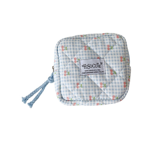 Leuke Kersen Maandverband Pouch Draagbare Multifunctionele-Blauw