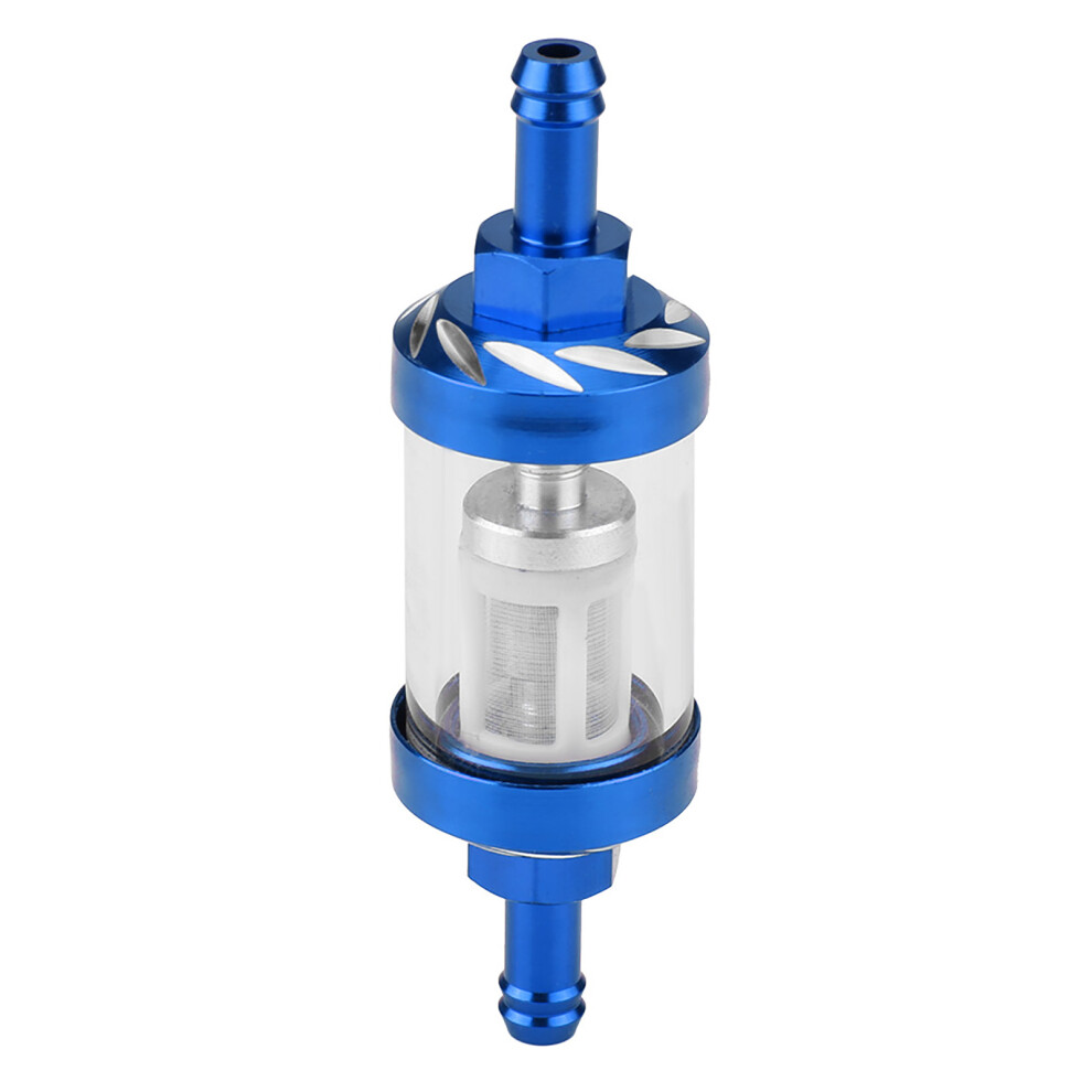Alloy Tempered Glass Fuel Filter With High Efficiency Filtration, Universal Fit Inline Fuel Filter, Leak Proof Design Reusable Fuel Filter For 9190834851389
