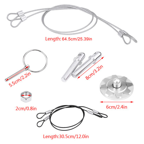 Ακριβώς κατασκευασμένο υλικό, 304Stainless χάλυβας 304Seamless με ενιαία οπή Clevis καρφίτσες, 1