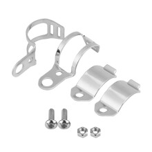 Blinkerhalterung mit Klemmen aus robustem, korrosionsbeständigem Material. Universell passend für die meisten Motorräder. Stabile und schlichte