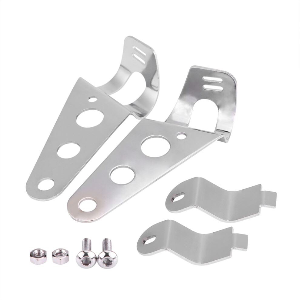 Universal Motorcycle Headlight Bracket With Easy To Install Features, Adjustable Headlight Brackets Designed For 28Mm-34Mm Fork Tubes, Complete 9190834200071