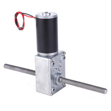 12V Doppelschacht Metallgetriebe Turbo Schneckengetriebemotor M8 Gewinde 500U/min