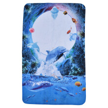 Decoratieve antislipmat, ademend en stofwerend badkleed voor snelle droging, geschikt voor elke kamer. De 81 cm lange flanellen stof zorgt voor een