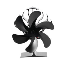 Nicht elektrisch betriebener, wärmeaktivierter Ventilator, hochwertiger Kaminofenventilator mit Kaminthermometer, thermoelektrischer Kaminventilator