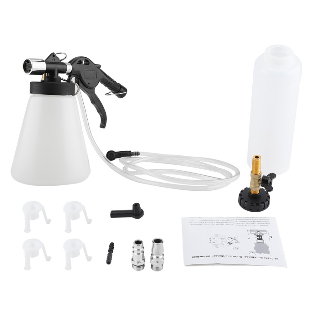 Air Compressor Operated Fluid Extractor, Vacuum Brake System With Strong Suction, Universal Adapter For Clean Brake Bleeding, High Performance 9437117547202
