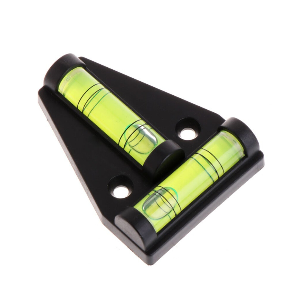 Bubble Spirit Level Measuring Device Triangular Plastic Indicator Black And Orange 9189345930973