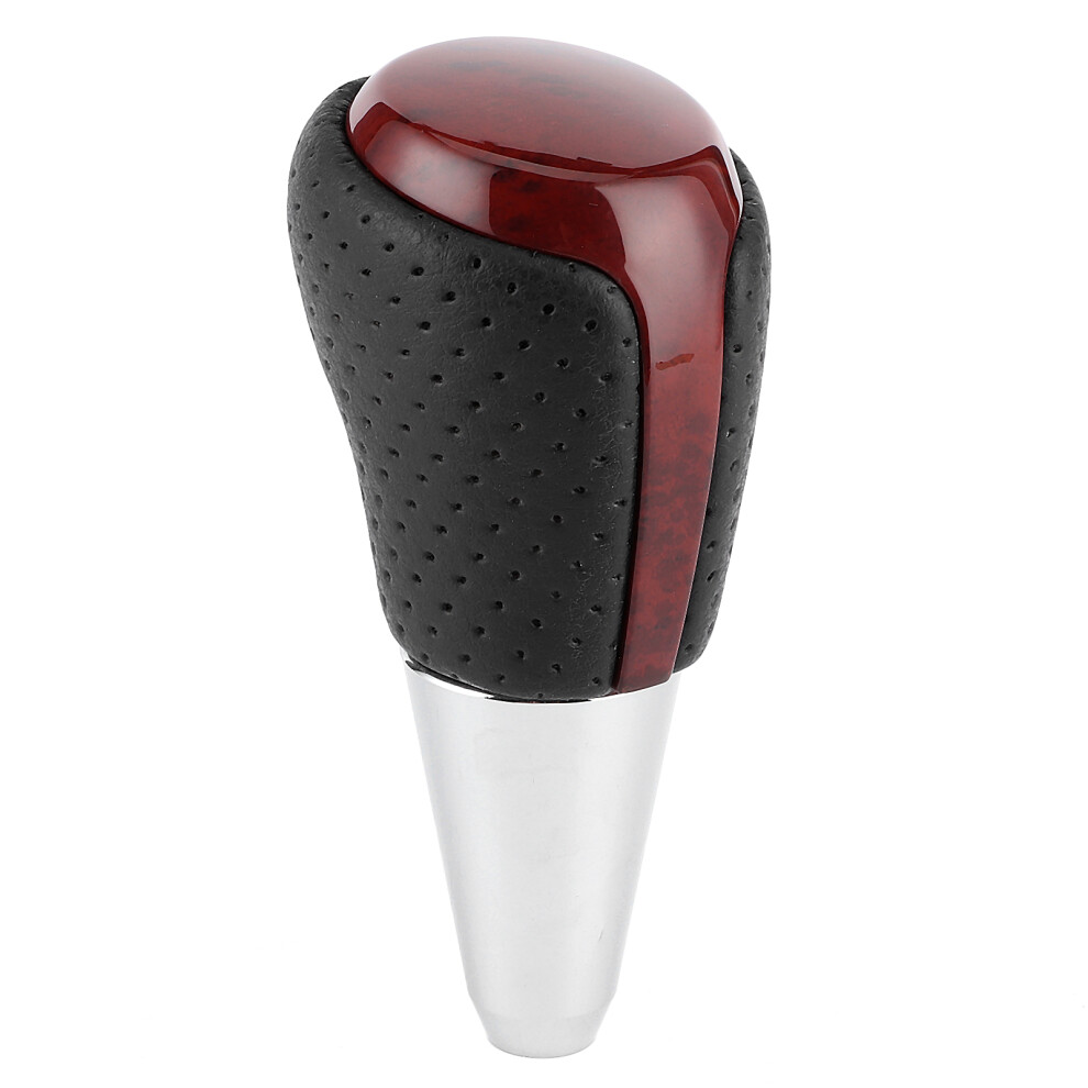 Smooth Wood Surface Gear Shift Knob, Good Touch Feeling Design, High-Quality Leather Automatic Transmission Replacement For Toyota Camry Corolla Rav4 9190834419770