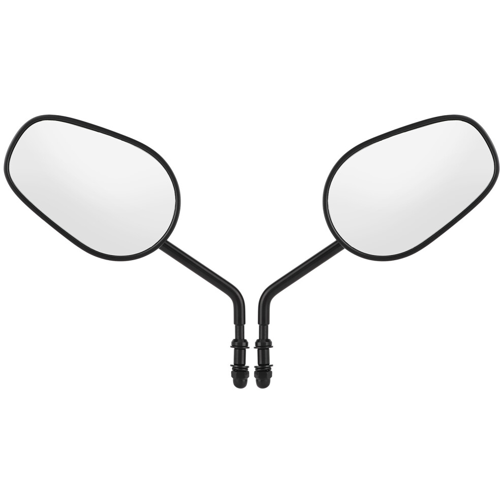 Dur Handlebar Mounted Rearview Mirrors Uni Compatibility For Harley Bikes High Strength Aluminum Anti Drop Shock Absorption 360 Rotating Adj Easy 9190834420158