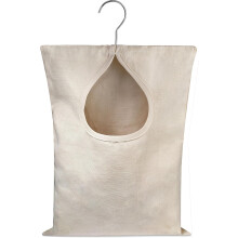 Sustainable Laundry Companion: Anti-Rust Steel Hook, Wooden Clothespins Support, For Heavy-Duty Usage, Convenient Large Opening, Lightweight Design