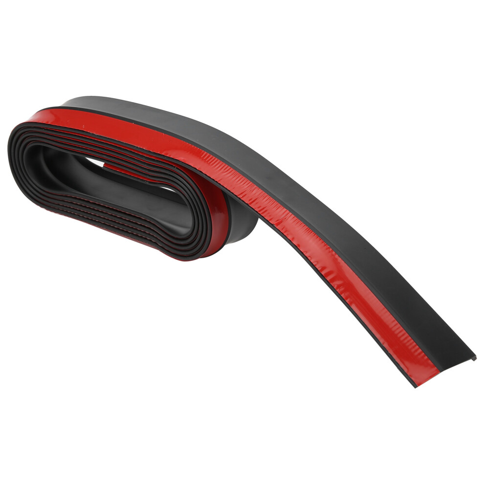 Rubber Car Bumper Lip Side Skirt Anti-Collision Guard 2.5M Black 9341379410511