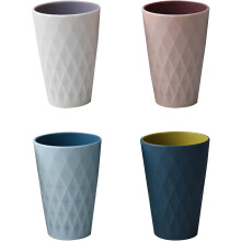 Melamine Tumbler Cups With Wheat Straw Cups, Strong And Resistant To Falling Flexible And Stackable Non-Slip Design For Adults Adolescents And Childre