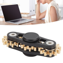 Jeu de liaison d'engrenages métalliques pivotants pour enfants et adultes, soulagement du stress, noir
