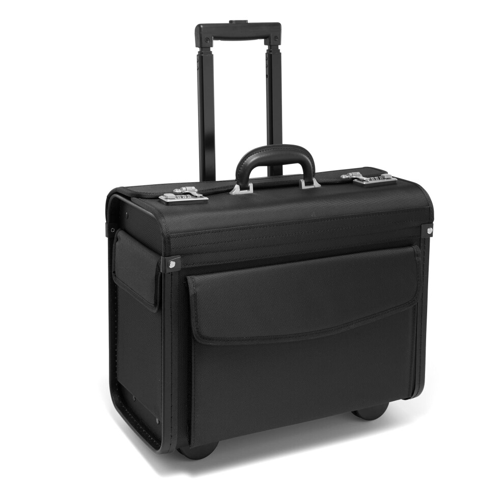 Pilot Case With Wheels, Laptop Trolley Case, 16 Inch Laptop Compartment 9412369868985