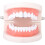 SilverPlated Hip Hop Teeth Gap Crystal Grill 2