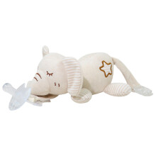Pacifier Holder, Animal Design Comfortable Detachable, Soothing Toy for Birthday, Elephant
