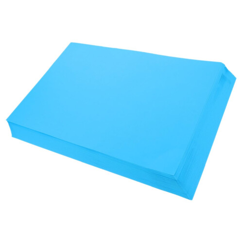 50 Sheets Colored Cardboard Creative Paper for DIY Printing Cards Blue