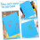 50 Sheets Colored Cardboard Creative Paper for DIY Printing Cards Blue 4