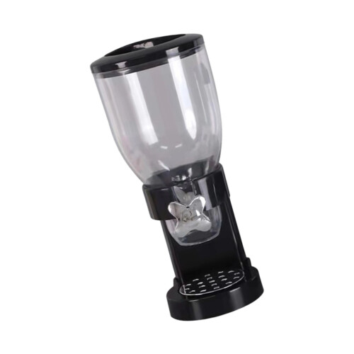 Cereal and Snacks Storage Dispenser Airtights-Black single cup