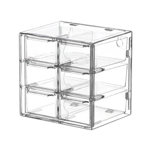 Space Saving Stackable Drawer Organizers-Six square trumpet