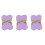 Soft Sponge Soap Container Bag 3PCS For Bubble Creation-Purple 1