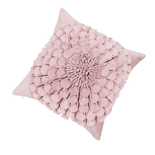 Housse de coussin en polyester à utilisation longue durée,-Rose
