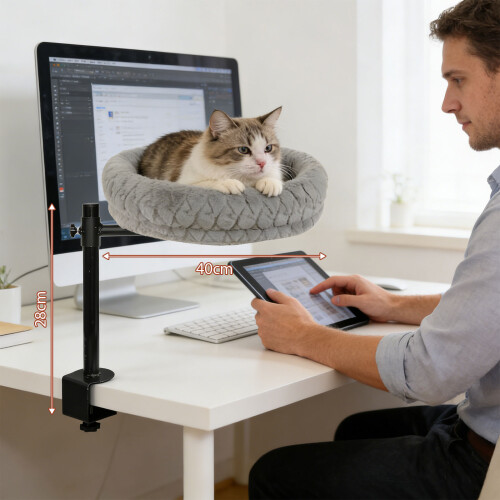 Multiple Function Puss Tree with Whirling Bed-Cat nest model 2