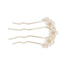 Luxurious pearl hairpins, hairpins, girls, birthday, party, elegant parade, flower, crystal, girls, wedding, costume, headwear