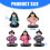 Hars Aziatische Geisha Doll Standbeeld- Klein formaat 4 2