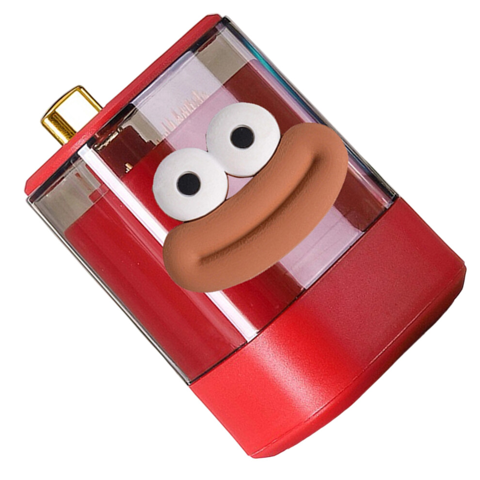 Cartoon Toothpick Holder Large Mouth Design Automatic-Red