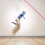 Leuke schattige libellen katten Teaser Wandspeelgoed met-geel 5