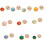 10Pcs Reflective Buttons Metal Sewing Buttons Closure-yellow 2