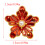 10Pcs Flower Metal Cufflinks Buttons Sewing Button For-red 4