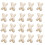 Bunte X-förmige Perlen, 2 mm Loch, Acryl-Abstandsperlen-Beige 1