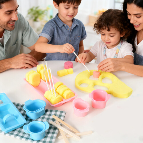 Baking Mold Set Cake Ball Cutter and Pusher with Tray-8pcs 2