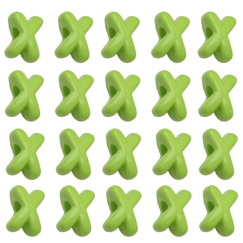 2mm Hole Colorful Acrylic Craft Beads For Handmade Craft-Green