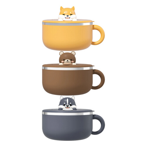 Multifunctional Insulated Noodles-bear Set 304 stainless st 2