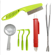 Tick Pliers 9 in 1 Set with Case, Tick Pliers for Humans, Tick Tongs for Dogs, Tick Card Complete Set for Removing Ticks for Humans Dogs Children