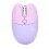 Cute Cat Shape Wireless Keyboard and Mouse Combo for Gaming Purple 7