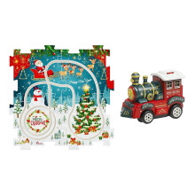 Track puzzle with vehicle, track set for kids' cars Christmas assembly toy