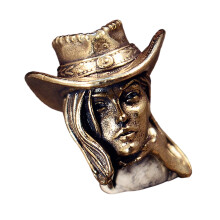 Antiek koperen sieraden charme ornament voor kleding-wit koper