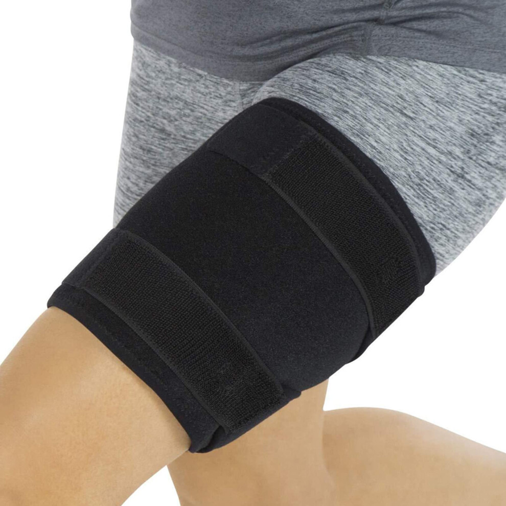 Breathable Thigh Brace  Adjustable Thigh Support Strap, Compression Thigh Brace  Quadriceps Support and Thigh Wraps for Men and Women