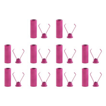 10Pcs Metal Drawstring Cord Lock Clip For Hoodies-Rose Red
