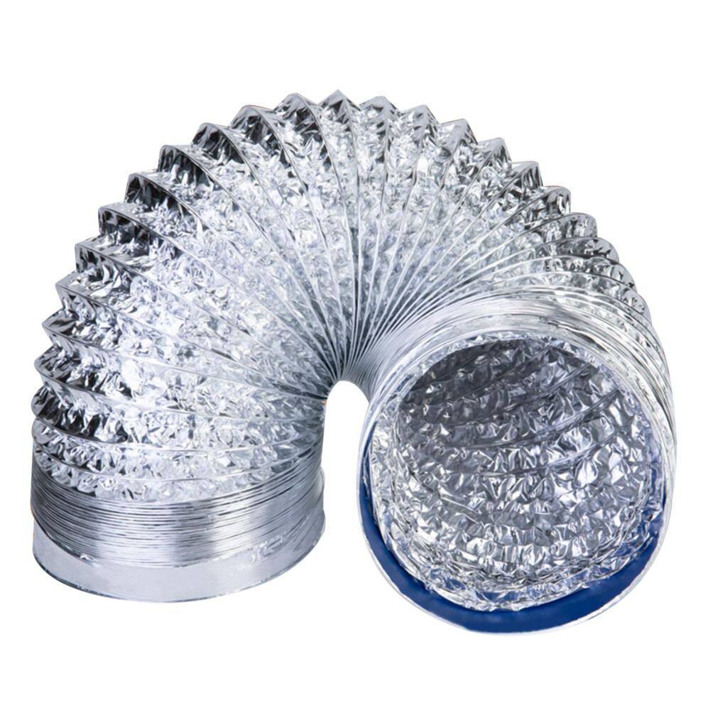 Dryer Vent Hose 7 Inch 59 Inch Long Aluminum Foil Flexible Duct Double Layer Bendable Expandable Dryer Vent Hose For Ventilation Ac Exhaust System 9365049724432