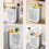 Opvouwbare wasmand voor wandmontage,-extra groot 3