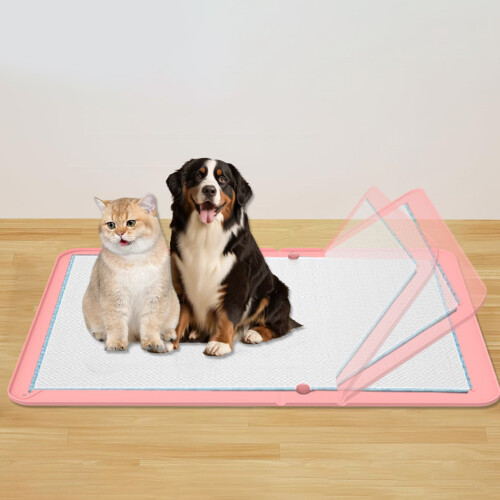 NonSlip Silicone Dog Pee Pad Foldable Easy Cleaning-Black 1
