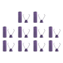 10 stuks metalen elastische touw bevestigingsmiddelen clip-Paars